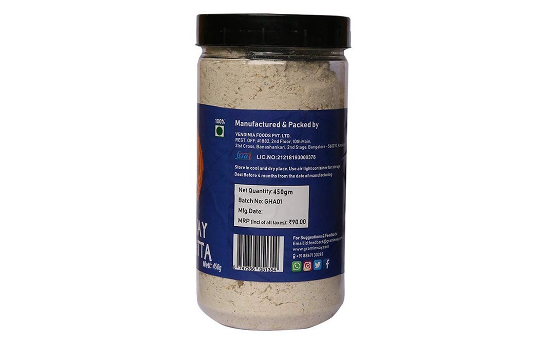 Graminway Healthy Atta    Plastic Jar  450 grams